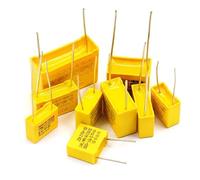 MNUPL 20 piezas 275VAC condensador de seguridad X2 0.001 UF ~ 1 UF película plástica de seguridad de polipropileno 0.0047 UF 0,1 UF 0,15 UF 0,33 UF 0,68 UF(0.033UF (P10mm))