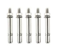 MNUPL 5 Piezas M6x60mm Tornillo de expansión de Acero Inoxidable Perno de expansión Manguito de Anclaje Perno de Anclaje de hormigón Varilla de Enlace Sujetador de Pared Clavo