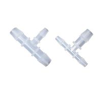 MNUPL Accesorio en T reductor de plástico de 5 piezas/conector en T de PP con diferentes tamaños de puerto/junta de manguera de tres vías de plástico(4-2-4)