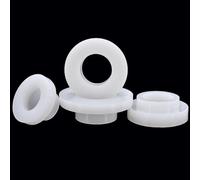 MNUPL Arandela de Nailon en Forma de T, M3-M12, arandela de plástico Tipo T, Espaciador de Aislamiento, Protector de Rosca de Tornillo, Junta de Transistor de Nailon, 30 Uds.(White,TW6-M3(100pcs))