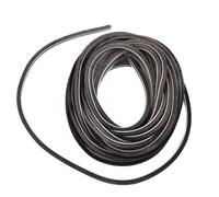 MNUPL Burlete de 10 m con Cepillo y Casete de Aluminio for Ventana, Tira acústica y Antipolvo, burlete de 5 x 6 mm