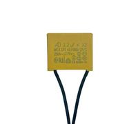 MNUPL Cinta de capacitancia de Seguridad AD K X2 de 2 Piezas, 1 uF, 2,2 uF, 3,3 uF, 4,7 uF, 250 V-275 V, Carcasa de Cable Flexible, Condensador de Seguridad(2.2UF 2PCS)