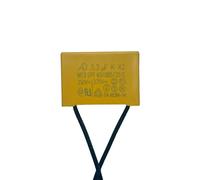 MNUPL Cinta de capacitancia de seguridad AD K X2 de 2 piezas, 1 uF, 2,2 uF, 3,3 uF, 4,7 uF, 250 V-275 V, carcasa de cable flexible, condensador de seguridad(3.3UF 2PCS)