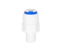 MNUPL Conector rápido de Filtro de Agua de 1/4 "y 3/8", Conector Recto de Rosca Macho/Rosca Hembra de 1/2 "y 3/4", Conector de Filtro de Agua RO, 1 ud.(1l4Tube-1l4Thread)