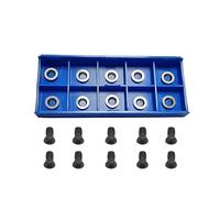 MNUPL Cortadores de insertos de carburo redondos Ci5 de 8,9mm for torno DIY, accesorios de herramientas de torneado de madera, 10 Uds.