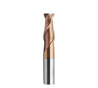 MNUPL Fresa Cuadrada HRC 55, 2 Bordes, 4 Flautas, mecanizado de Titanio, Herramienta de carburo de aleación Dura CNC, Fresa de Extremo de Acero de tungsteno, 1 ud.(14X14X100L,4F55C)