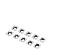 MNUPL Fresa de inserción de carburo de 11 mm, cuchillas de torneado cuadradas, herramientas de torneado de madera, mandril de torno de madera hueco, 10 piezas