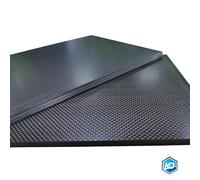 MNUPL Panel de placa de carbono mate brillante 3K, liso, de 0,5-6 mm, 125 x 75 mm, material compuesto de alta dureza, tablero de fibra de carbono anti-UV(5.0mm plain matte)