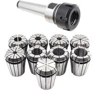 MNUPL Portaherramientas cónico MTA2 MTA3 MTA4 MTB2 MTB3 MTB4 ER16 ER20 ER25 ER32 + 9 Uds. Pinzas de resorte for herramientas de torno de fresado CNC(MTA2-ER20(9PCS))