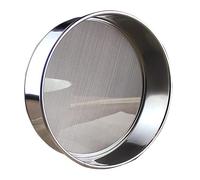 MNUPL Tamiz de laboratorio redondo de acero inoxidable 304, tamiz estándar de apertura, coctelera, filtro de polvo de harina de cocina, colador de suelo, 1 ud.