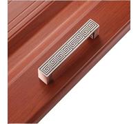 MNUPL Tiradores de almacenamiento for armario de cocina, tiradores antiguos de cobre, cajones de armario, manija de puerta de muebles, color rojo vino antiguo, 1 ud.(674-128 mm)