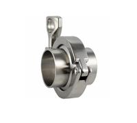 MNUPL Virola de Soldadura de Tubo de Brida Sanitaria SS, Triple Abrazadera de PTFE o Junta de Silicona, Acero Inoxidable Sus SS 304, 1 ud.(PTFE Gasket,76MM-K91Clamp)
