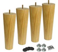 MNUvxzaewf 4 Patas de Madera Maciza for Muebles, for sofá, Armario, otomana, Mesa y Dos plazas, con Perno pretaladrado M8 5/16 Pulgadas(12cm)