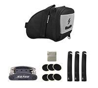 MNUvxzaewf Bike Bag Rear Rack Double Strong Adhesive Fastener Tape Portable Bicycle Saddle Storage(Black2)