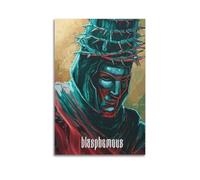 MNXBCL Póster decorativo de blasfemia en lienzo para pared e impresión artística moderna para decoración de dormitorio familiar, 12 x 18 pulgadas (30 x 45 cm)