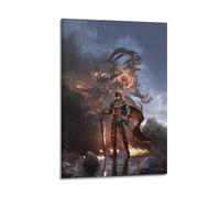 MNXBCL Póster decorativo de Final Fantasy con 16 juegos, lienzo para pared e impresión artística moderna para dormitorio familiar, 30 x 45 cm
