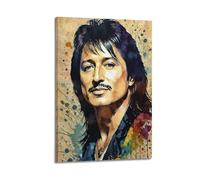 MNXBCL Póster decorativo de Steve Perry Singer para pared y arte impreso moderno para dormitorio familiar, 60 x 90 cm