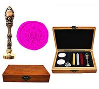 MNYR - Brújula decorativa de madera de lujo con diseño de pavo real de metal rosa dorado rosa para invitaciones de boda, tarjetas de regalo de papel, sellos de sello personalizado con logotipo de