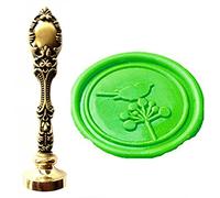 MNYR lindo pájaro en flor naturaleza sello de cera de bronce de lujo de metal pavo real invitaciones de boda tarjeta de regalo papel papelario sobre personalizado logotipo monograma sello conjunto