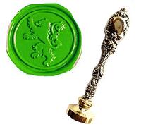MNYR Lion Jump Sello de cera de bronce de lujo de metal pavo real invitación boda tarjeta regalo de papel papelario Sellos sobres personalizados Logotipo de la empresa Monograma Sello de cera Set