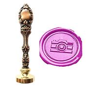 MNYR - Sello de cera para cámara, diseño vintage, color bronce de lujo, metal, pavo real, decoración de boda, tarjeta de regalo, papel inmóvil, logotipo personalizado con monograma, sello de cera