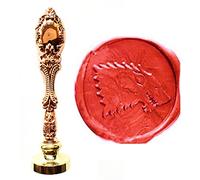 MNYR Vintage Fancy Wolf Direwolf Animal Art sello de cera de lujo bronce pavo real decorativo invitaciones de boda tarjeta de regalo papel papelería personalizado logotipo sello de sellado de cera