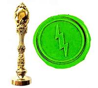 MNYR Vintage Lightning Nature Sello Sello de cera de bronce de lujo de metal pavo real decorativo de invitación de boda tarjeta de regalo de papel papelario Sellos de sobres personalizados Logotipo