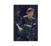 Mnyuein Carlos Vela 6 pósteres de fútbol en lienzo, decoración de pared, pinturas para sala de estar, dormitorio, decoración sin marco: 60 x 90 cm