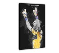 Mnyuein Iker Casillas - Póster de 4 pósteres de fútbol en lienzo, decoración de pared, pinturas para sala de estar, dormitorio, marco de decoración, 40 x 60 cm