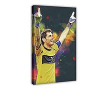 Mnyuein Iker - Póster de Casillas con 9 pósteres de fútbol en lienzo, decoración de pared, pinturas para sala de estar, dormitorio, marco de decoración: 60 x 90 cm