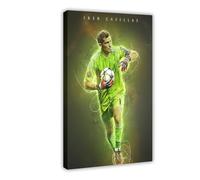 Mnyuein Iker - Póster de Casillas con diseño de fútbol en lienzo, decoración de pared, cuadros para sala de estar, dormitorio, marco de decoración de 30 x 45 cm