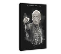 Mnyuein Pierluigi Collina - Póster de fútbol artístico en lienzo, decoración de pared, pinturas para sala de estar, dormitorio, marco de decoración, 40 x 60 cm