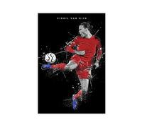Mnyuein Póster de jugador de fútbol de Virgil Van Dijk 1 lienzo para decoración de pared, pinturas para sala de estar, dormitorio, decoración sin marco: 40 x 60 cm