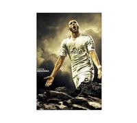 Mnyuein Póster de Karim Benzema con diseño de fútbol americano 9 en lienzo, decoración de dormitorio, paisaje, oficina, habitación, regalo, sin marco: 60 x 90 cm