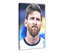 Mnyuein Póster de Lionel Messi con diseño de fútbol, 50 x 75 cm