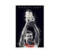 Mnyuein Póster de Miroslav Klose con diseño de fútbol americano en lienzo, decoración de dormitorio, paisaje, oficina, habitación, regalo, sin marco: 40 x 60 cm