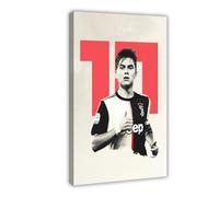 Mnyuein Póster de Paulo Dybala con diseño de fútbol americano 0 lienzo, decoración de pared, pinturas para sala de estar, dormitorio, marco de decoración de 50 x 75 cm