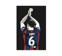 Mnyuein Póster de Xavi Hernandez con diseño de fútbol americano en lienzo, decoración de dormitorio, paisaje, oficina, habitación, regalo, sin marco: 40 x 60 cm