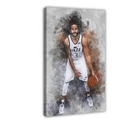 Mnyuein Ricky Rubio 7 Póster de baloncesto en lienzo para decoración de pared, pinturas para sala de estar, dormitorio, marco de decoración: 60 x 90 cm