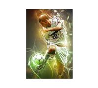 Mnyuein Zinedine - Póster de Zidane con diseño de fútbol, lienzo para decoración de dormitorio, paisaje, oficina, habitación, regalo, sin marco: 50 x 75 cm