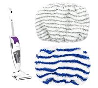 MNYXIS 2 Piezas Recambio Mopa Vapor para Rowenta Clean & Steam ZR005801 ZR850002 ZR005804, Paños de Microfibra Lavables Accesorios para Limpiadora de Vapor RY7 RY8, Azul y Gris