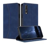 Mo-Beauty Funda para Huawei P20 Pro, Funda Móvil Funda Libro de Cuero con Ranura para Tarjeta y Magnético, Tipo Libro Flip Wallet Caso Cubierta Case Carcasa Funda Piel para Huawei P20 Pro(Azul)