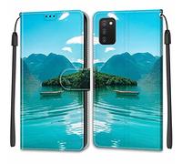 Mo-Beauty Funda para Samsung Galaxy A03s, Funda Samsung A03s con Tapa, Funda Piel con Tapa Libro Movil Carcasa PU Cuero con Carcasa de TPU, Tarjetero y Wallet Funda Protectora (Bote)
