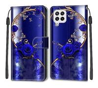 Mo-Beauty Funda para Samsung Galaxy A22 4G, Funda Samsung A22 4G con Tapa, Funda Piel con Tapa Libro Movil Carcasa PU Cuero con Carcasa de TPU, Soporte Plegable, Wallet Funda Protectora (Mariposa 1)