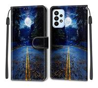Mo-Beauty Funda para Samsung Galaxy A23 5G/A23 4G/M13 4G/M23 5G/F23 5G, Funda Piel con Tapa Libro Movil Carcasa PU Cuero con Carcasa de TPU, Soporte Plegable, Wallet Funda Protectora (Luna)