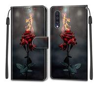 Mo-Beauty Funda para Samsung Galaxy A50/A50S/A30S, Funda Piel con Tapa Libro Movil Carcasa PU Cuero con Carcasa de TPU, Soporte Plegable, Tarjetero y Wallet Funda Protectora (Rosa)