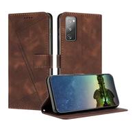 Mo-Beauty Funda para Samsung Galaxy S20 FE 5G / S20 Fan Edition / S20 Lite, Carcasa de Cuero PU Magnético Caso a Libro Magnético Soporte Plegable Flip Funda para Samsung S20 FE - Castaña