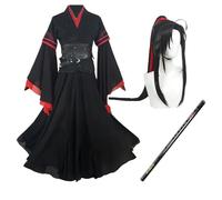 Mo Dao zu Shi Cosplay Kostüm Wei Wuxian Cosplay Costume Anime Grandmaster of Demonic Cultivation Cosplay Kostüm Weiying Hanfu Outfits Set für Halloween Karneval Party Comic-Con Outfits Full Set