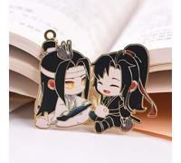 Mo Dao Zu Shi - Marcador de libros colgantes de metal LAN Wangji Wei Wuxian, Wei Wuxian LAN Wangji Metal hueco