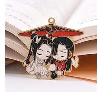 Mo Dao Zu Shi - Marcapáginas de anime, gran maestro de cultivo demoníaco Wei Wuxian Metal ahuecado colgante vintage borla paginación marca